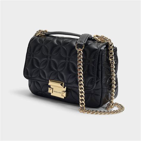 michael michael kors sloan small chain shoulder bag black|mk sloan.